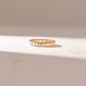 Emerald Cut Eternity Band diamond Ring