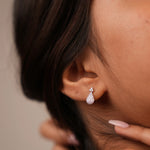 Blossom Raindrop Diamond Stud Earrings