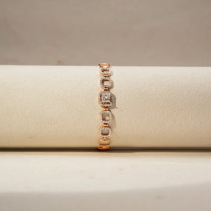 Luxury Geometric Diamond Tennis Bracelet