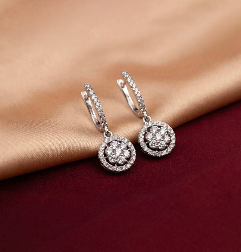 White Gold Earrings