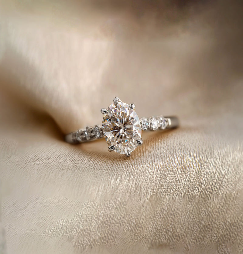 White Gold Lab Grown Diamond Engagement Rings