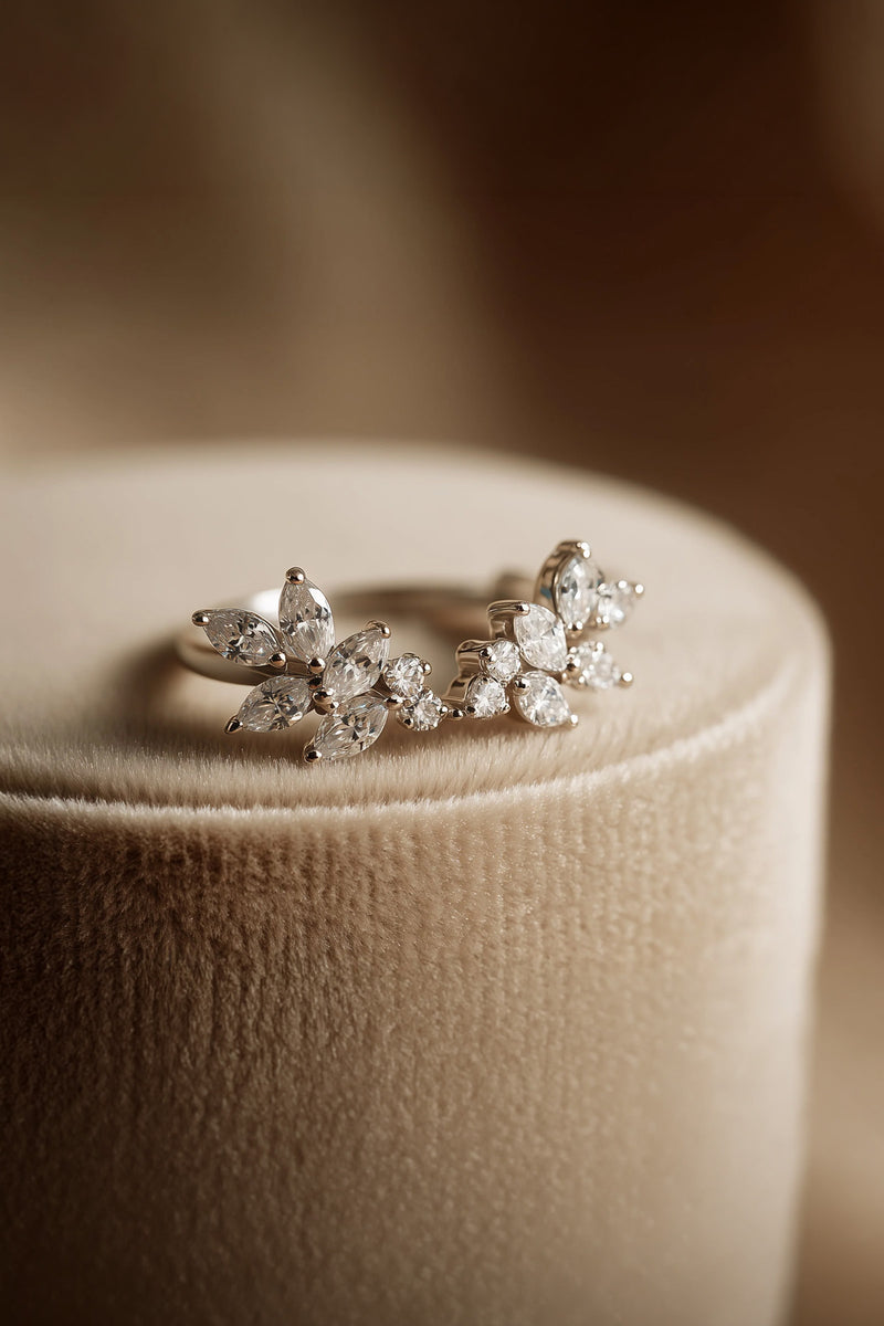 White Gold Earrings