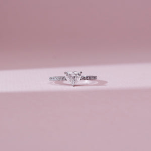 Classic Heart Solitaire Diamond Ring