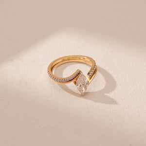 Marquise Whisper Diamond Open Ring