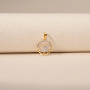 Luminous Orbit Circle Diamond Pendant