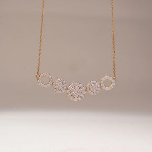 Eternal Bloom Diamond Cluster Necklace