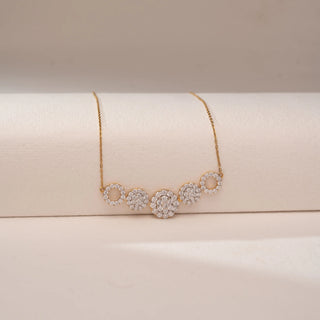 Eternal Bloom Diamond Cluster Necklace