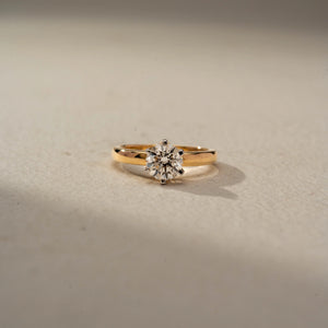 Elegant Round Cut Bridal Ring