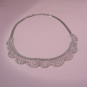Royal Lace Cascade Diamond Necklace