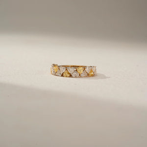 Graceful Multi Stone Charm Ring