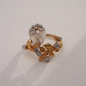 Blooming Floral Diamond Statement Ring
