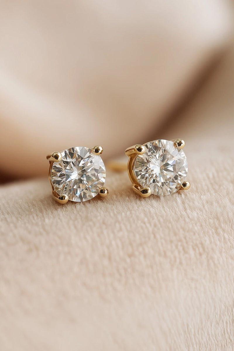 Yellow Gold Earrings