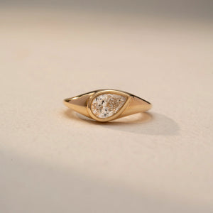Starlit Pear Brilliance Beauty Ring