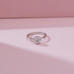 Minimalist Six Prong Diamond Ring