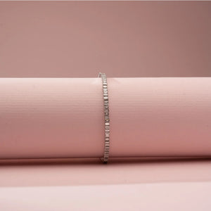 Elegant Line Baguette Diamond Bracelet