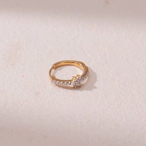 Elegant Diamond Cross Style Nosepins