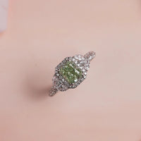 Green Diamond Rings