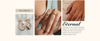 Eternal Collection by Reia Lab Grown Diamonds – timeless diamond rings and earrings inspired by circles of harmony, crafted for modern elegance and everlasting style.