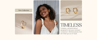 Timeless Collection by Reia Lab Grown Diamonds – versatile diamond jewelry designed to be your everyday companion, minimal pieces that never go out of style.