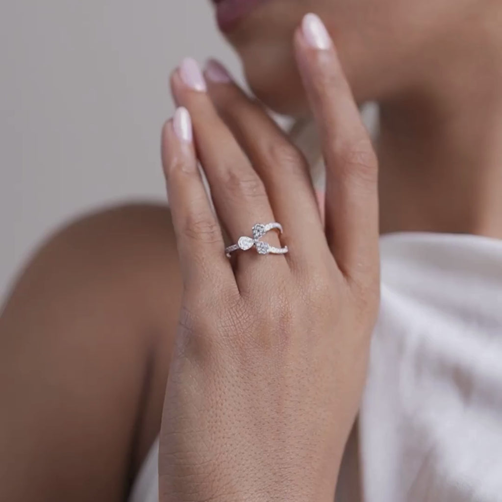 Whispering Bloom Diamond Pavé Ring